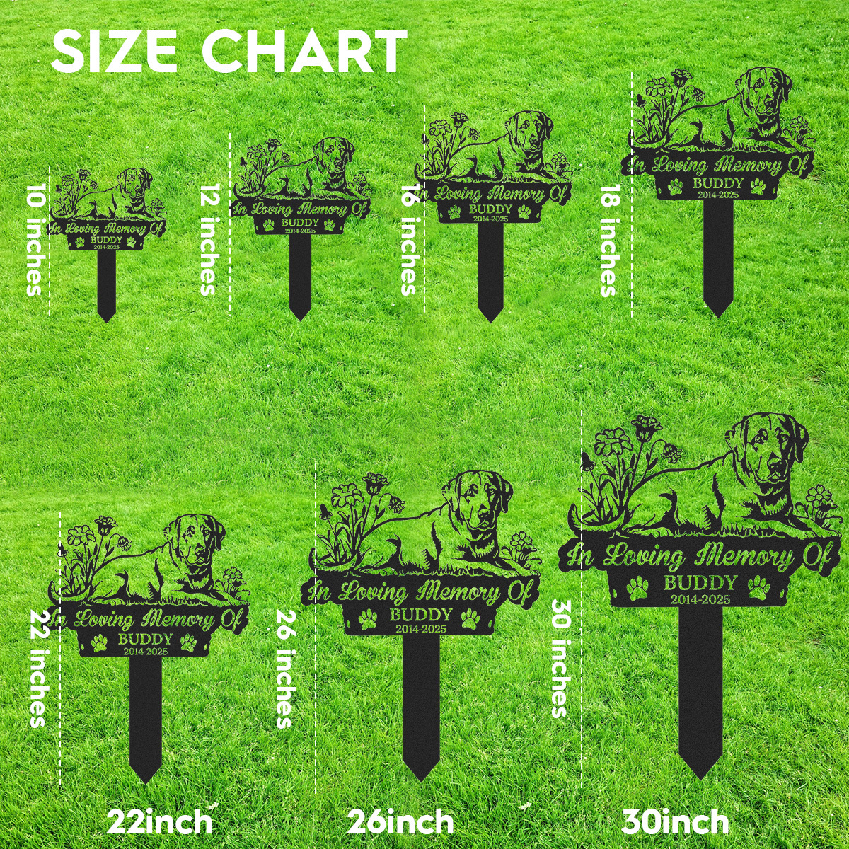 Labrador Memorial Garden Sign, Personalized Labrador Dog Memorial Sign, Pet Loss Tribute, Dog Loss Garden