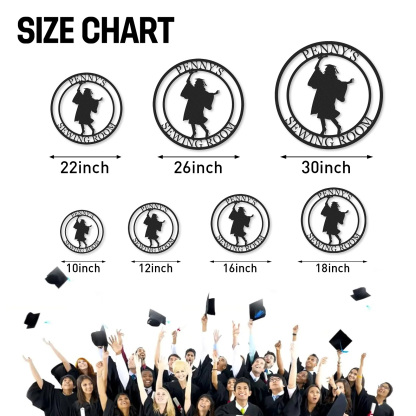 [Copy][Copy][Copy][Copy][Copy][Copy][Copy]Custom Minimalist Graduation Metal Sign Class of 2025 Personalized Wall Decor