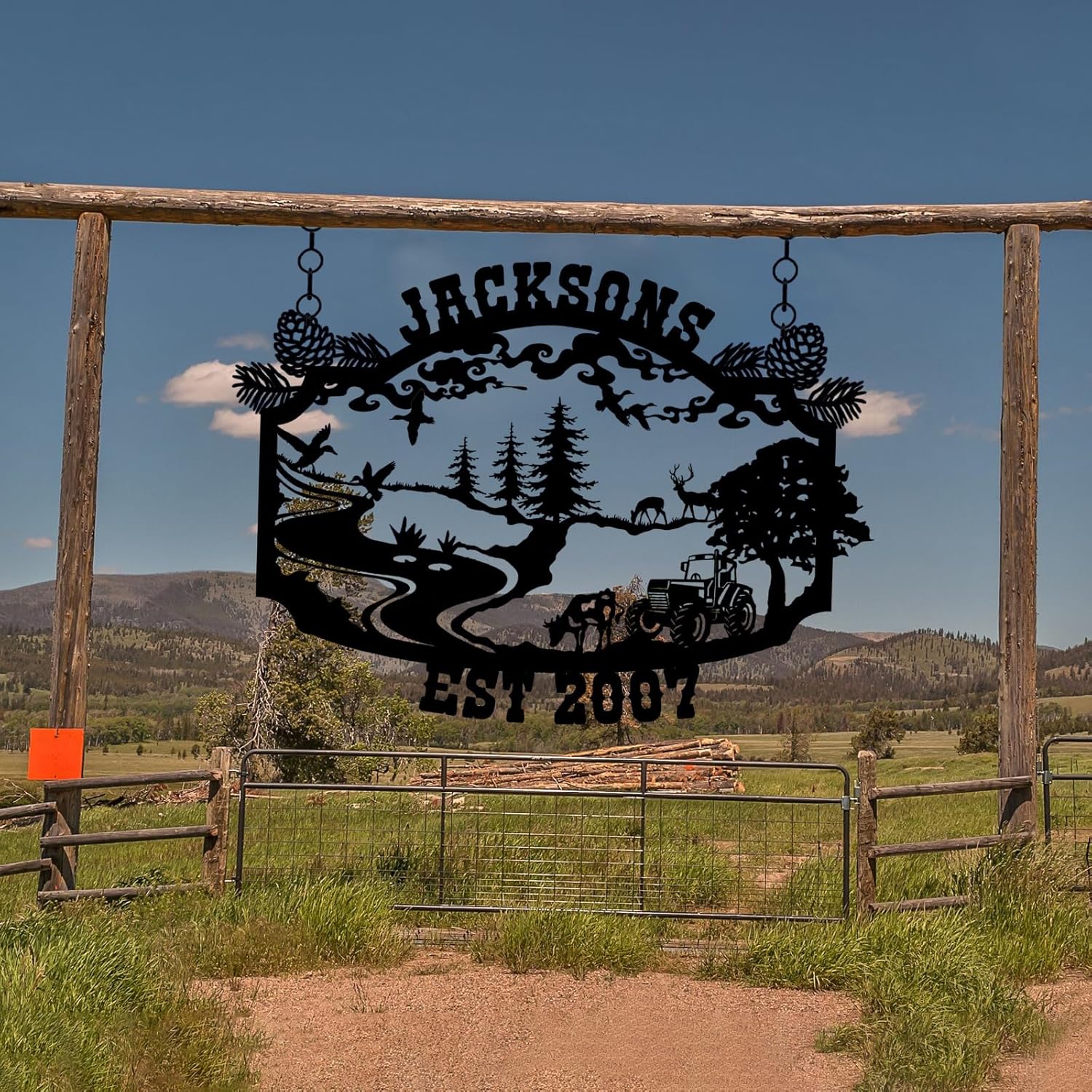 Custom Metal Signs, Personalized Farm House Metal Sign, Metal Wall Decor, Personalized Camping/Wedding Gifts-MetalsignX