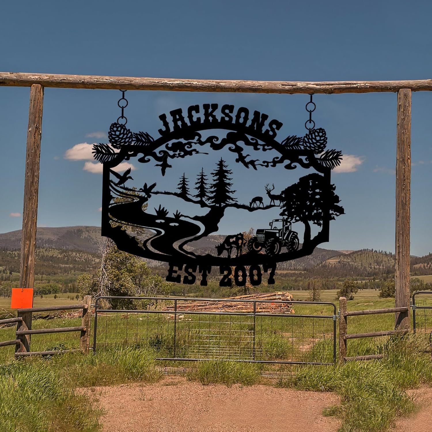 Custom Metal Signs, Personalized Farm House Metal Sign, Metal Wall Decor, Personalized Camping/Wedding Gifts-MetalsignX
