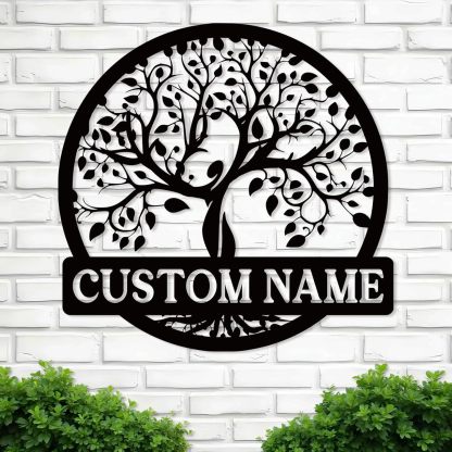 Personalized Metal Wall Art - Custom Family Name Sign for Weddings & Housewarming-MetalsignX