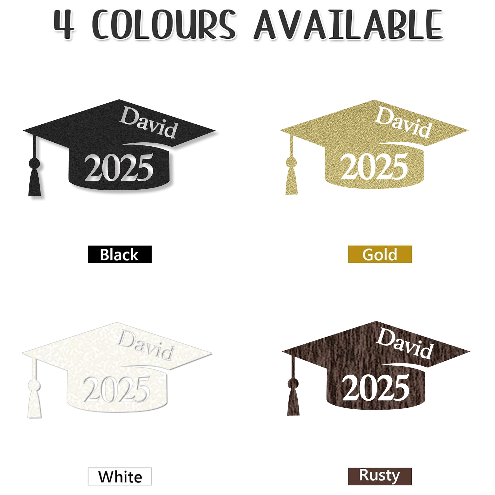 [Copy][Copy]Custom Minimalist Graduation Metal Sign Class of 2025 Personalized Wall Decor