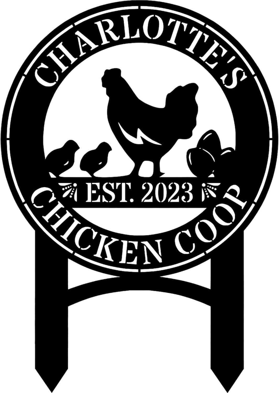 Custom Metal Signs Chicken Coop Signs for Farm Yard Decor-MetalsignX
