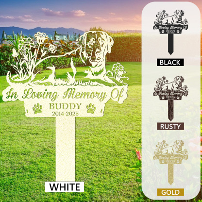Labrador Memorial Garden Sign, Personalized Labrador Dog Memorial Sign, Pet Loss Tribute, Dog Loss Garden