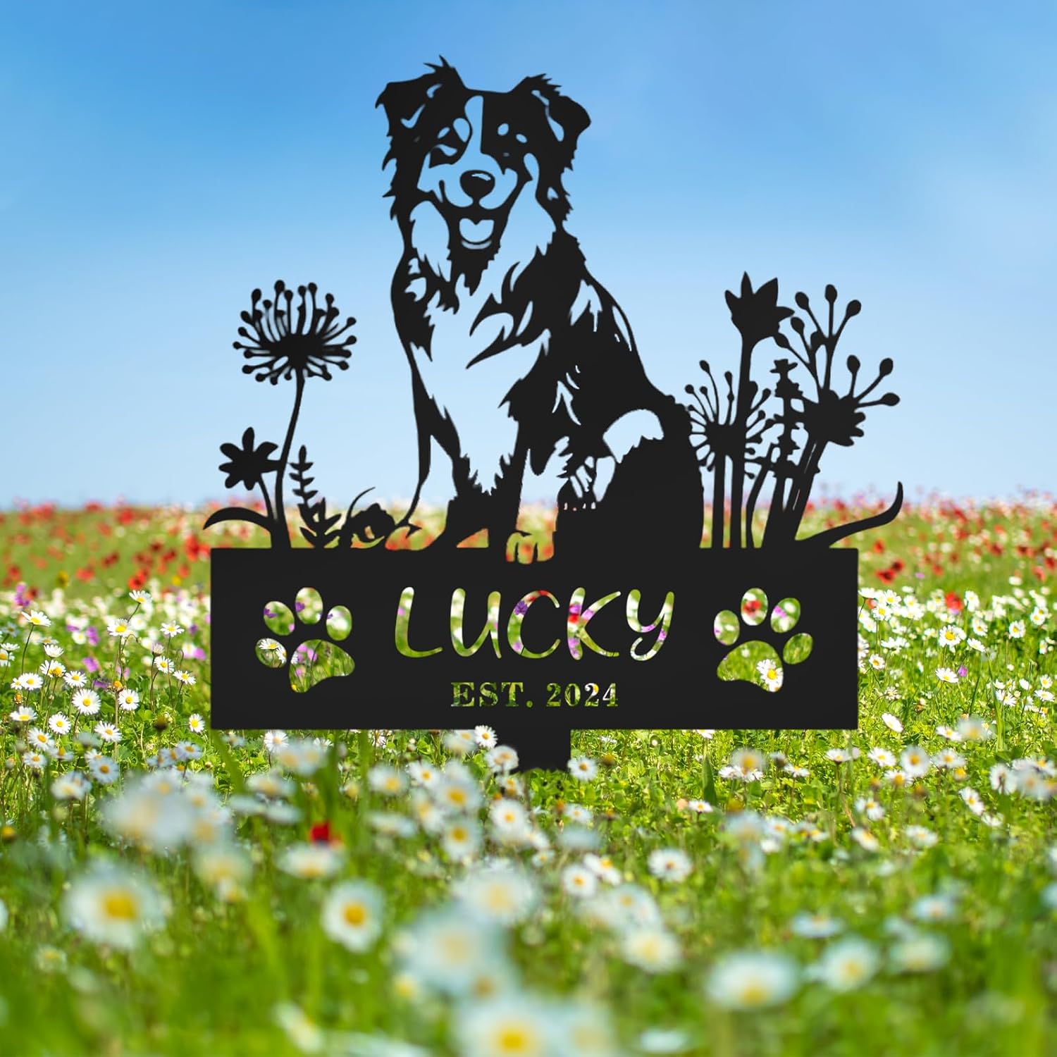 Personalized Pet Memorial Garden Stake, Custom Cat Headstone for Outdoor Decor | Memorial Plaque for Lost Pets-MetalsignX
