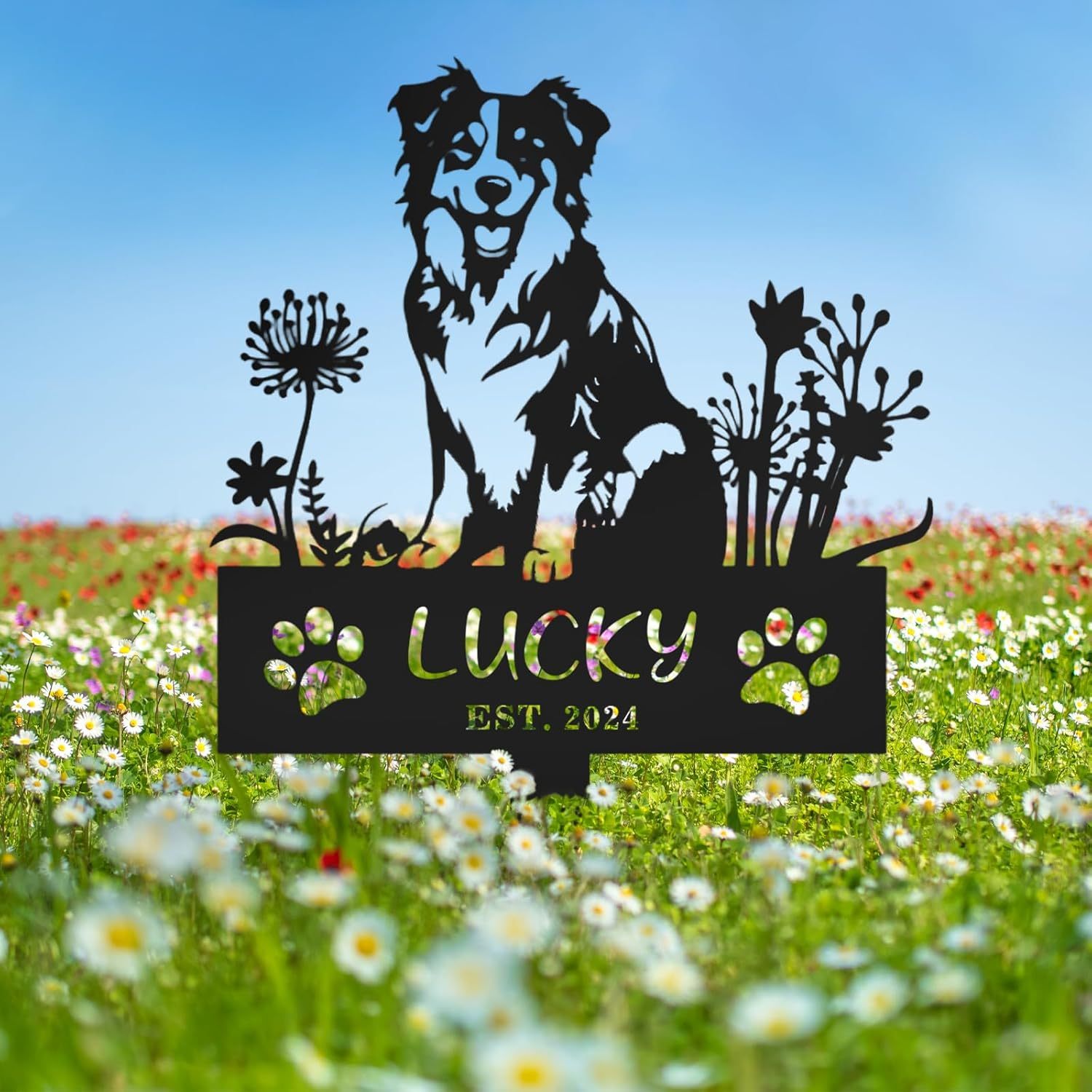 Rustic Iron Pet Memorial , Personalized Sign for Honoring Cats & Dogs-MetalsignX