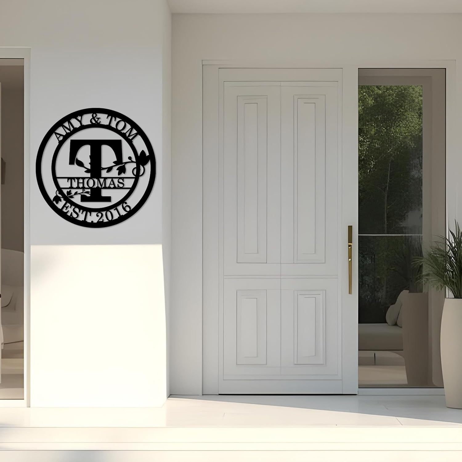 Personalized Metal Bear Sign, Custom Family Last Name Sign | Rustic Cabin and Outdoor Wall Decor-MetalsignX