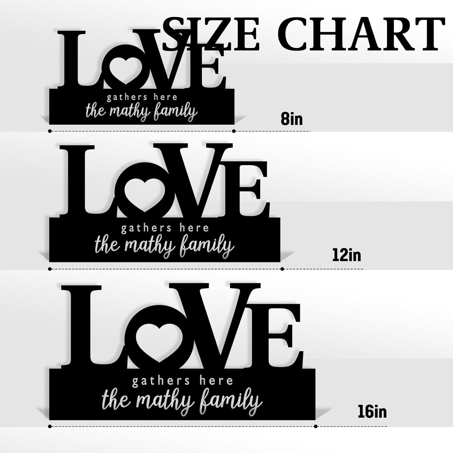  Custom Family Name Plate for Desk, Metal Sign Name Tags, Personalized Desk Accessories-MetalsignX