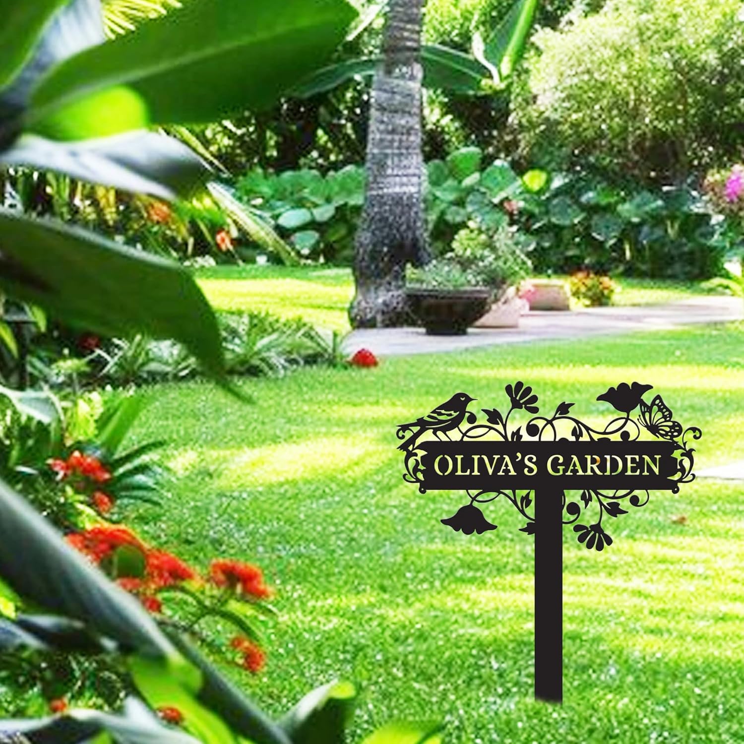 Personalized Garden Stake Metal Sign-MetalsignX