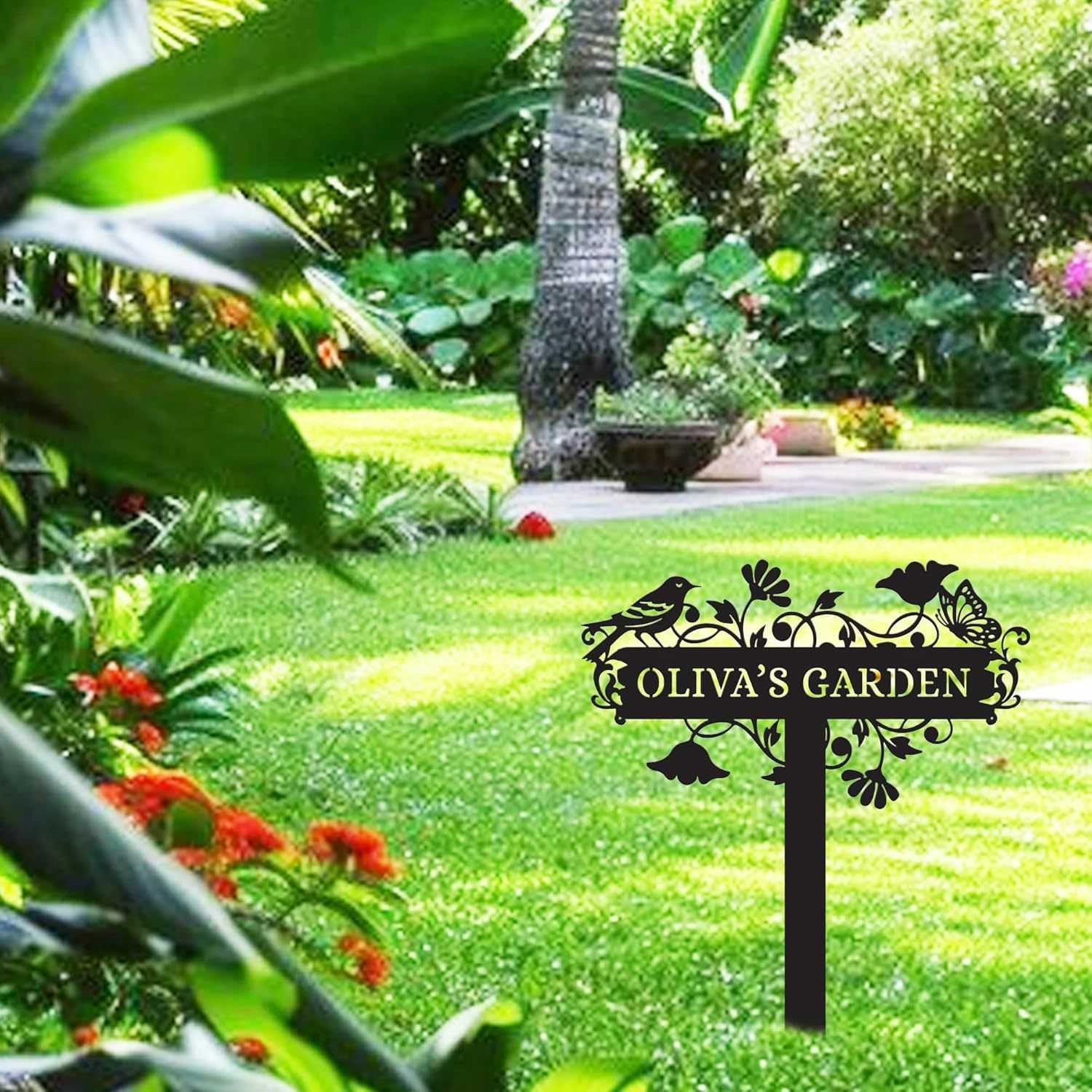 Personalized Garden Stake Metal Sign-MetalsignX