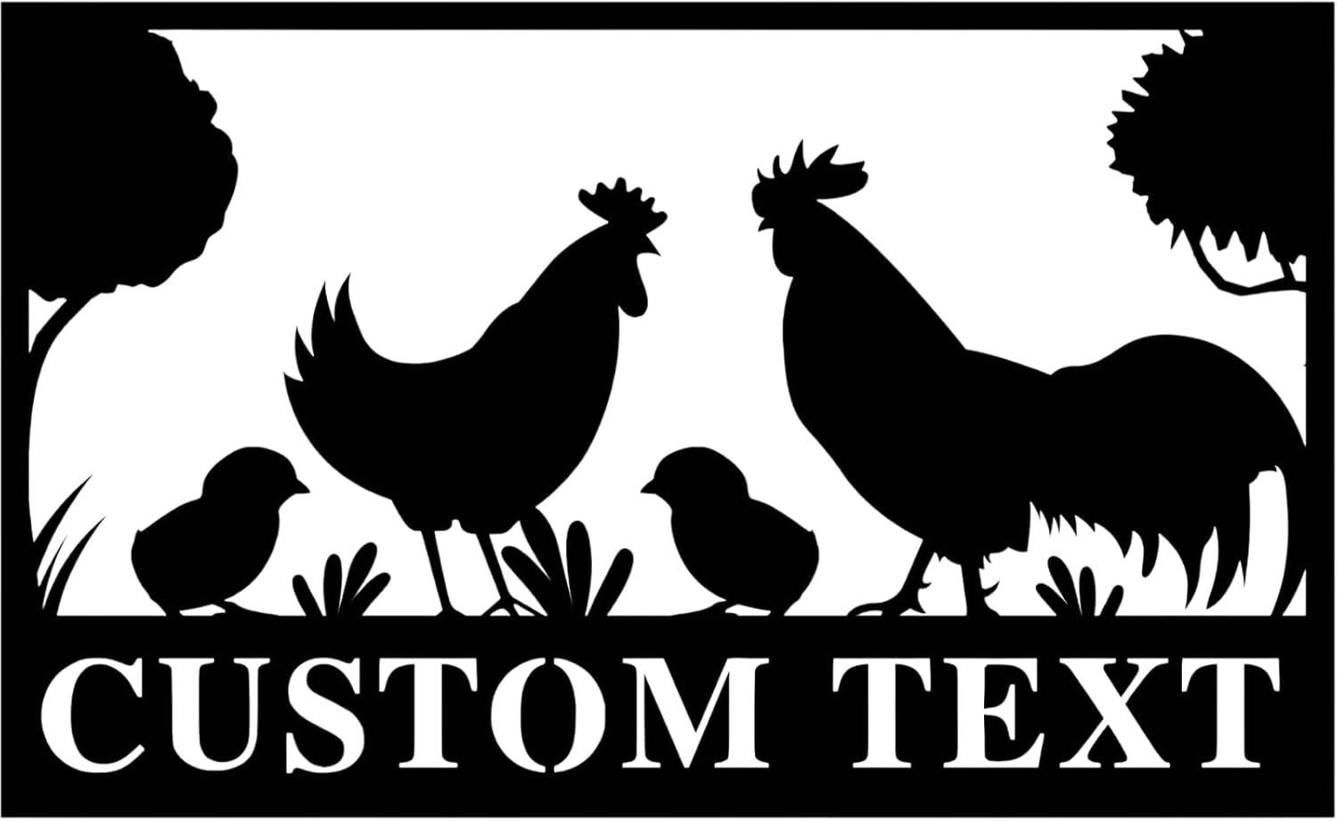 Custom Metal Signs Chicken Coop Signs for Farm Yard Decor-MetalsignX