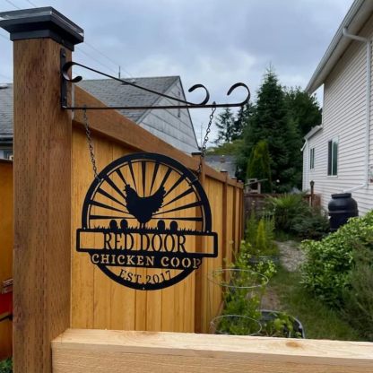 Custom Metal Signs Chicken Coop Signs for Farm Yard Decor-MetalsignX