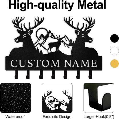 Personalized Polar  Key Hanger, Custom Metal Key Rack  | Unique Wall Organizer for Home Decor-MetalsignX