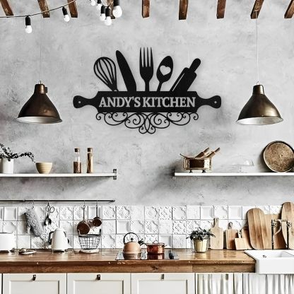 Custom Metal Kitchen Plaque  , Housewarming Gift-MetalsignX