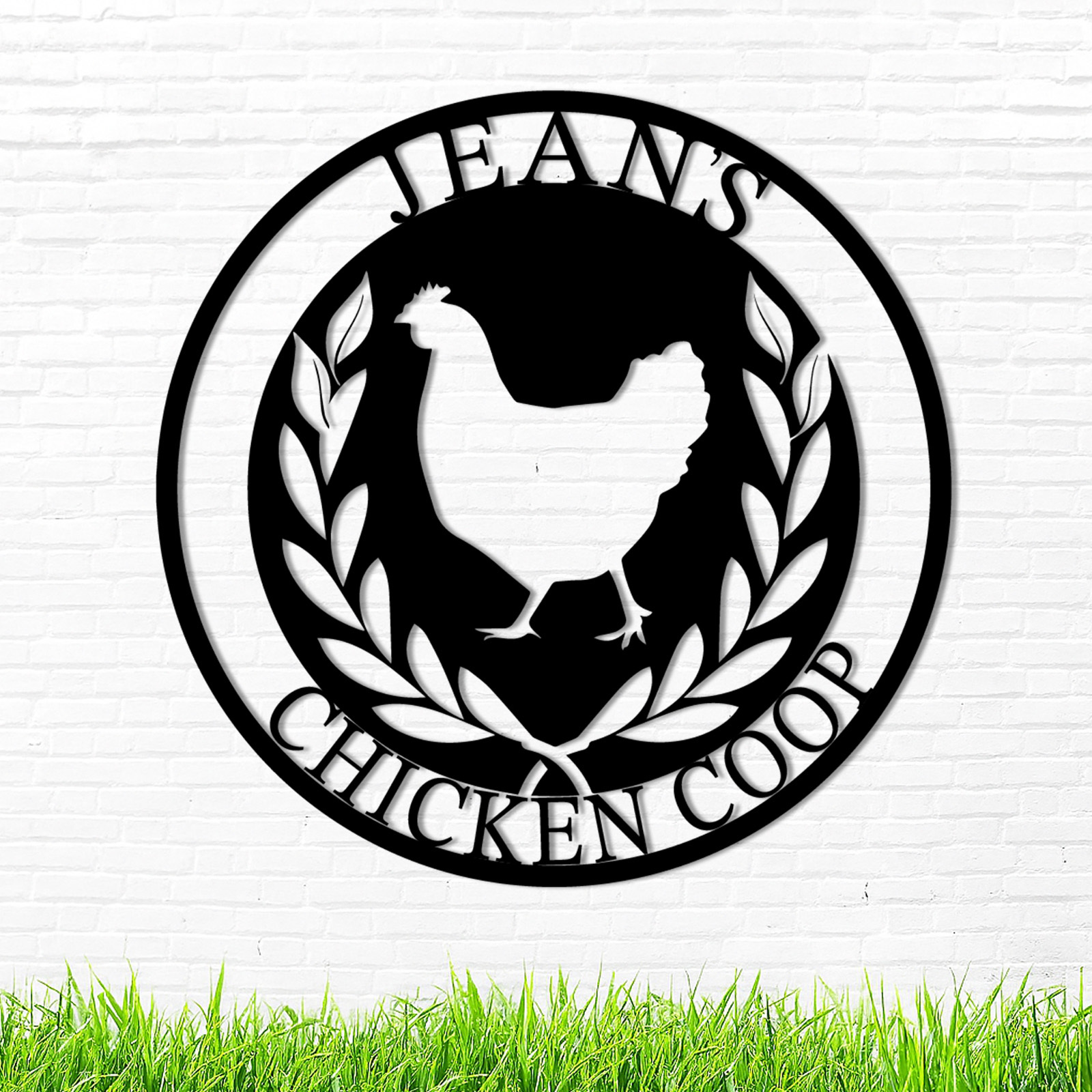 Custom Metal Signs Chicken Coop Signs for Farm Yard Decor 