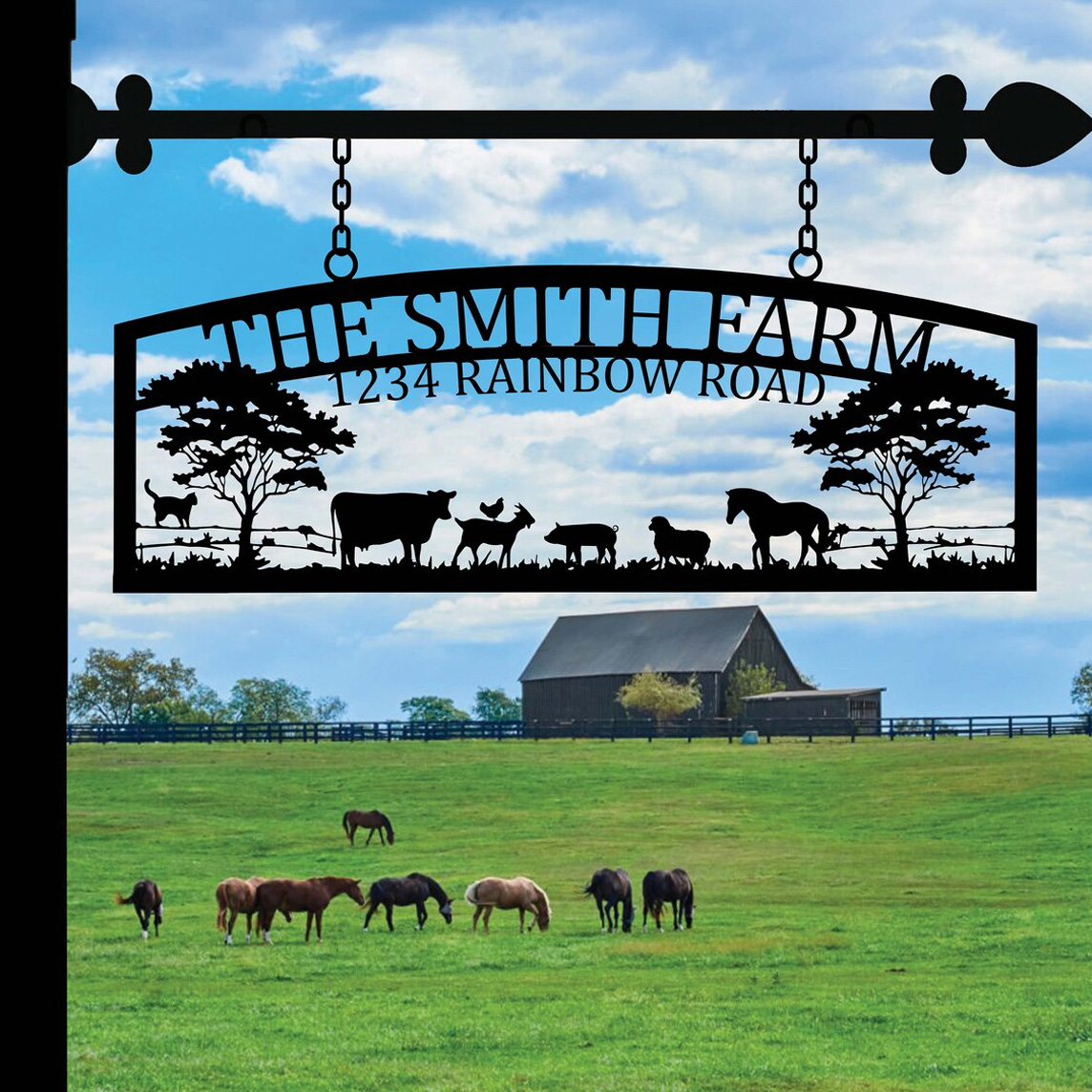 Custom Metal Signs, Personalized Farm House Metal Sign, Metal Wall Decor, Personalized Camping/Wedding Gifts Mothers Day Gifts