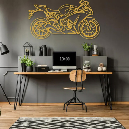 Custom Motorcycle Metal Decor Wall Art, Personalized Motorcycle Wall Sign, Motorcycle Lover Gift for Men, Motorcycle Accessories Decor