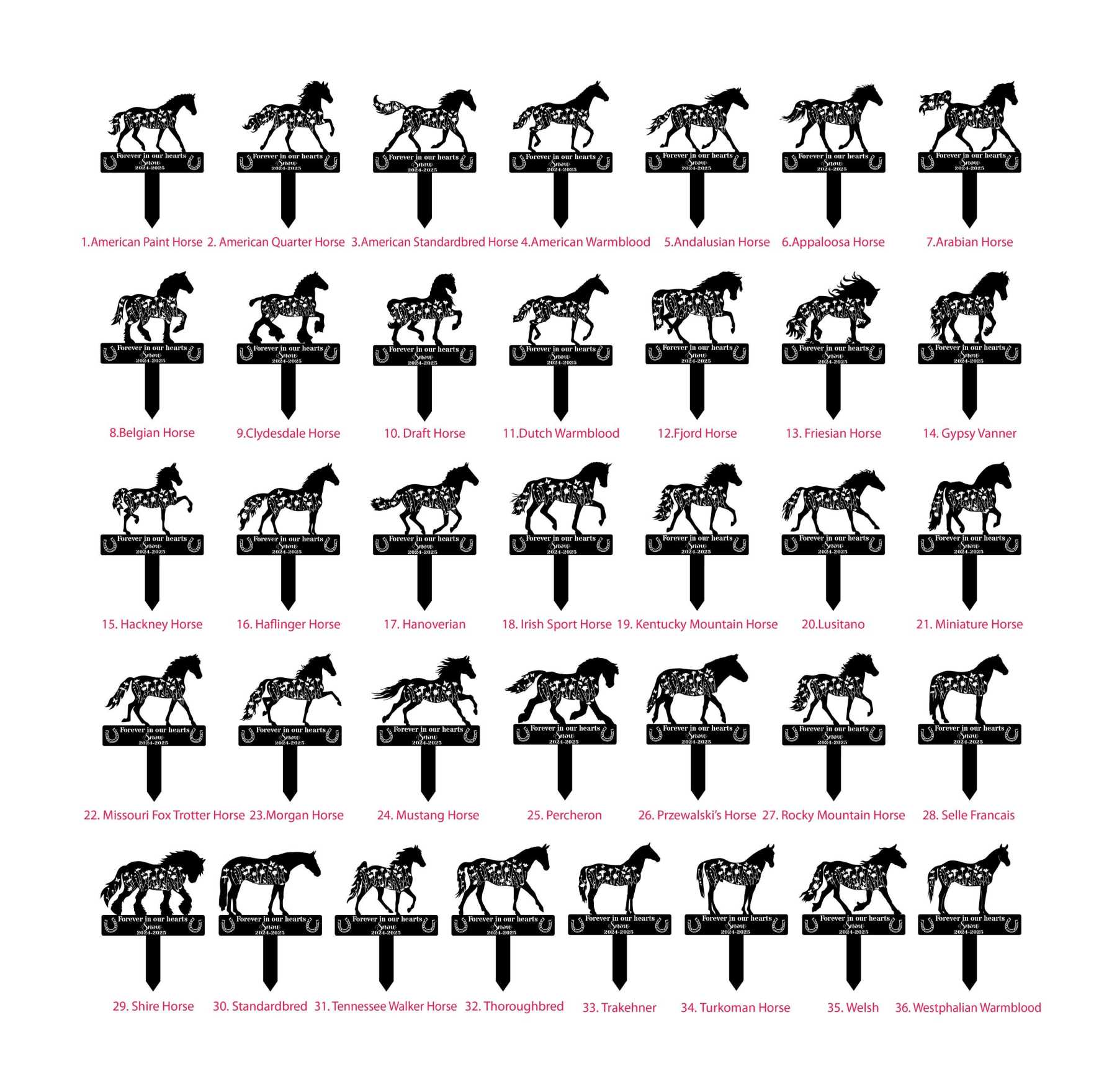 Custom Horse Garden Memorial Sign, Personalized Pet Grave Marker, Equine Remembrance Plaque, Horse Lovers Metal Yard Sign , Horse Loss Gift