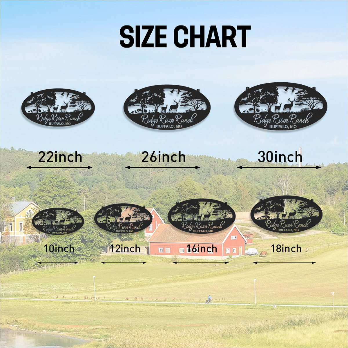 Personalized Deer Metal Farm Sign, Metal Cabin Sign, Personalized Family Name Sign, Custom Ranch Sign, Farmhouse Decor, Farmers Gift