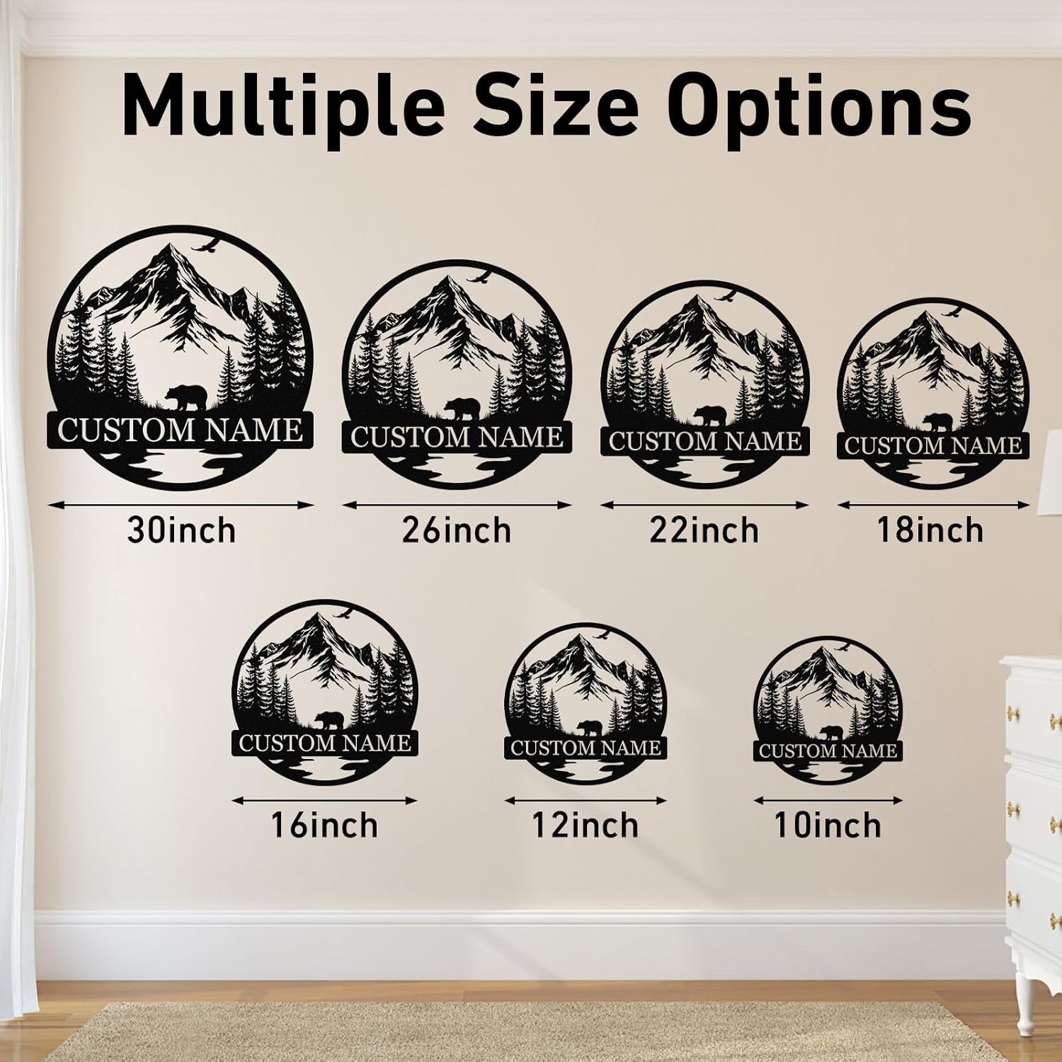 Custom Iron Animal Signs - Personalized Metal Wall Decor with Dragon, Bear, Fox & More-MetalsignX