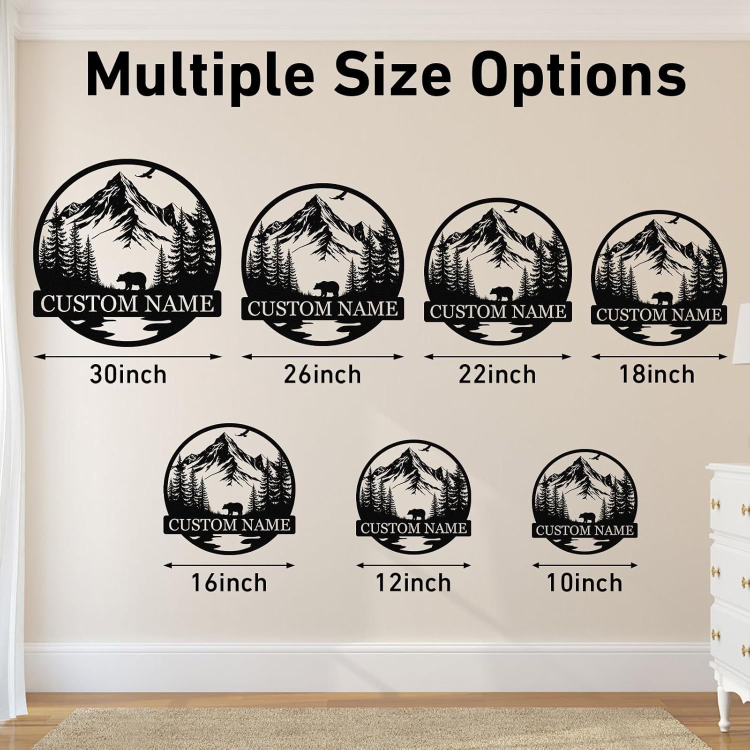 Custom Iron Animal Signs - Personalized Metal Wall Decor with Dragon, Bear, Fox & More-MetalsignX