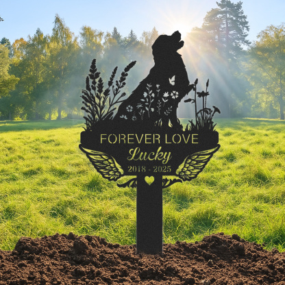 Golden Retriever Memorial Stake Sign Personalized Pet Grave Markers Sign,Pet Loss Gift,Sympathy Sign,Metal Yard Art