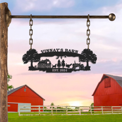 Custom Metal Ranch Sign, Custom Every Farm Sign, Farmville Metal Sign, Farm Entrance Sign, Animal Farm Sign, Farmhouse Decor