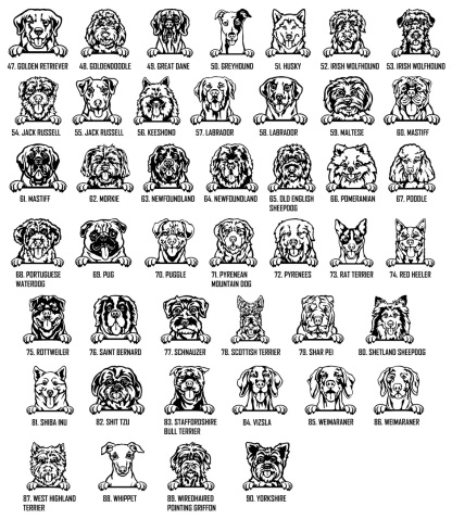 Personalized peeking dogs, puppy Metal Address Sign House number Hanging Address Plaque Yard Sign Outdoor decor Garden Stake