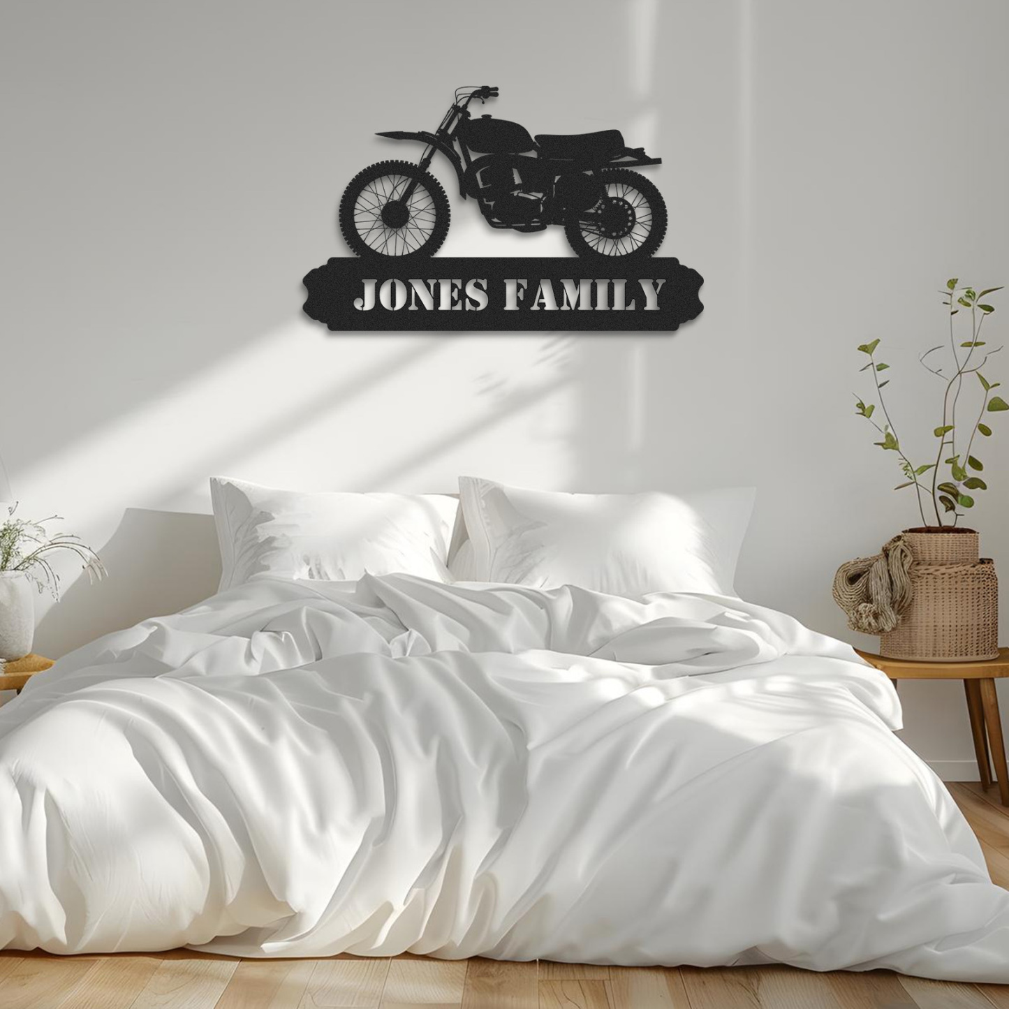 Custom Dirt Bike Metal Wall Art Sign, Personalized Vintage Motorcycle Garage Name Plaque, Retro Motocross Decor for Workshop, Home or Father's Day Gift