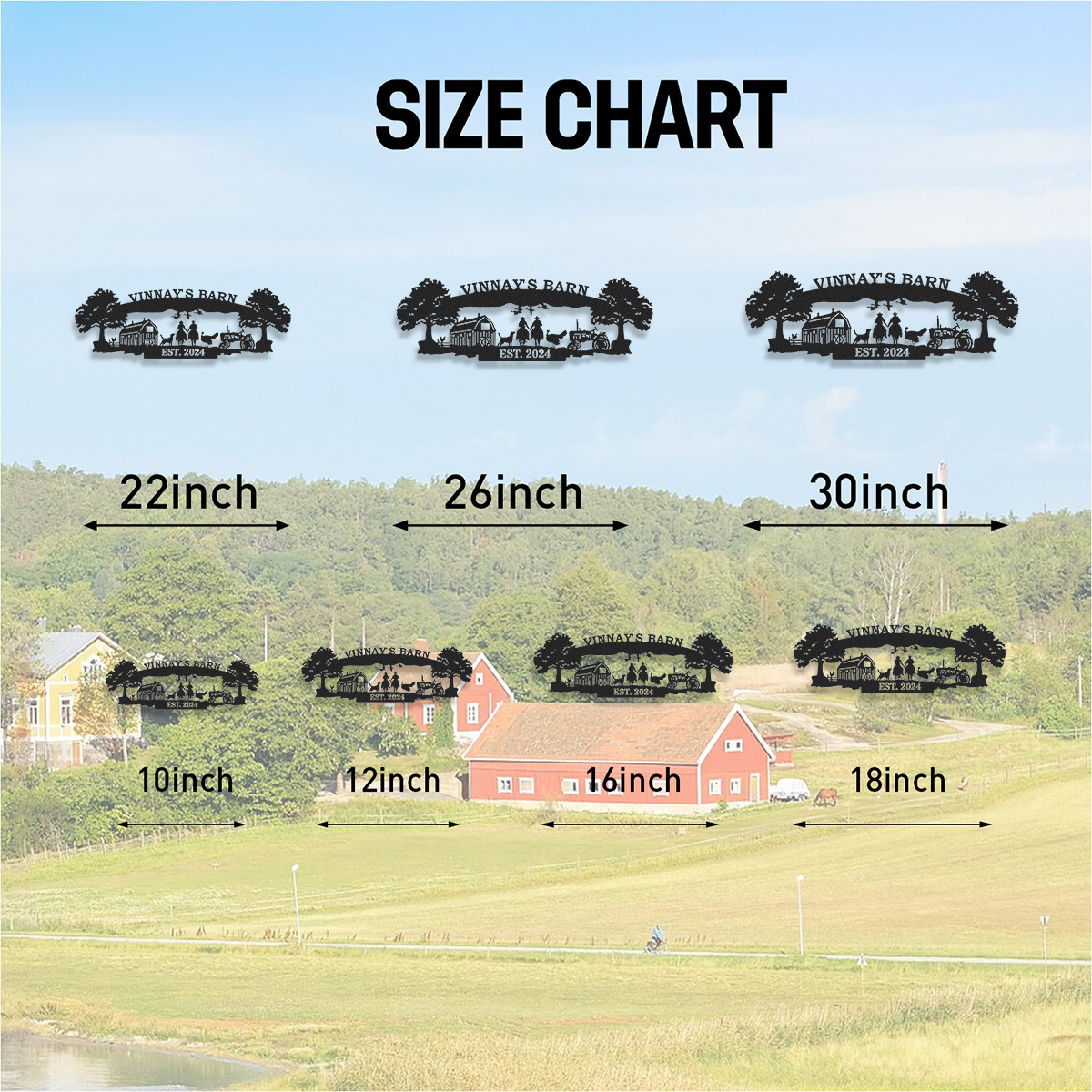 Custom Metal Ranch Sign, Custom Every Farm Sign, Farmville Metal Sign, Farm Entrance Sign, Animal Farm Sign, Farmhouse Decor