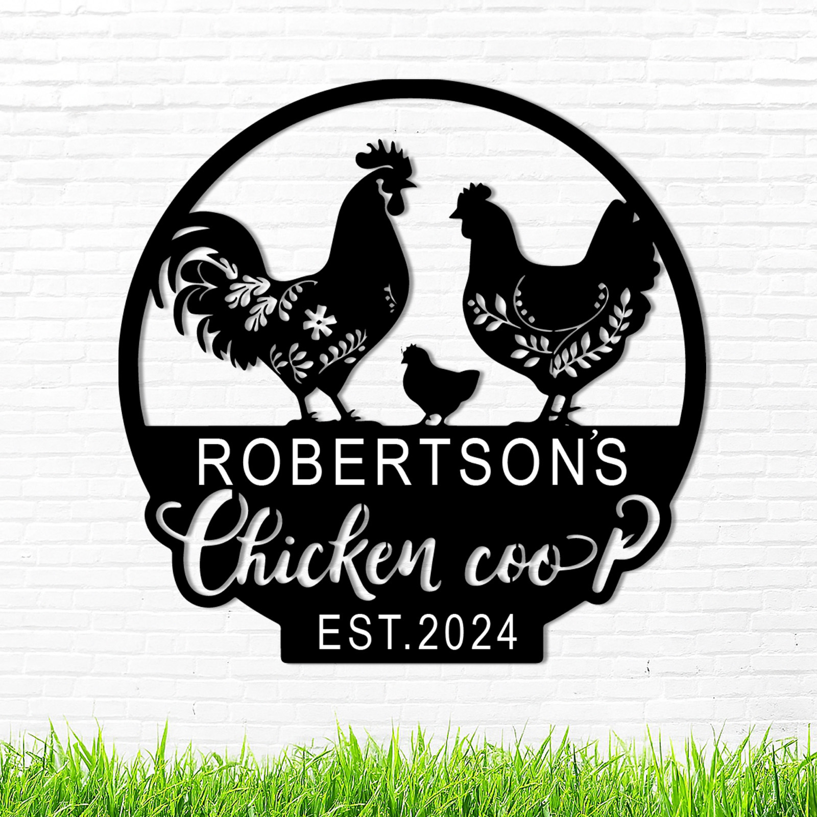 Custom Metal Signs Chicken Coop Signs for Farm Yard Decor 