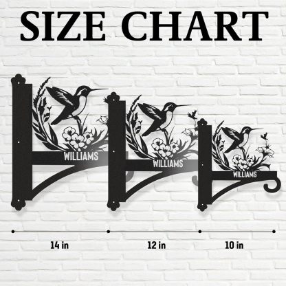 Personalized Iron Hanging Plant Bracket, Customizable Decorative Wall Plant Hanger Indoor Outdoor, Custom Name Bird Feeder Hook, Anti Rust Metal Hook for Wind Chimes Lantern