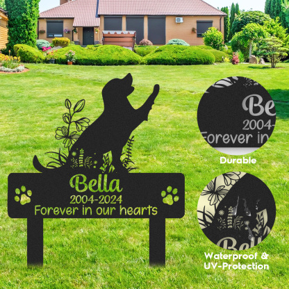 Custom Dog Memorial Garden Stake, Any Dog Breed Pet Loss Marker, Personalized Labrador Retrievers Outdoor Tribute Metal Sign, Sympathy Gift for Pet Owners