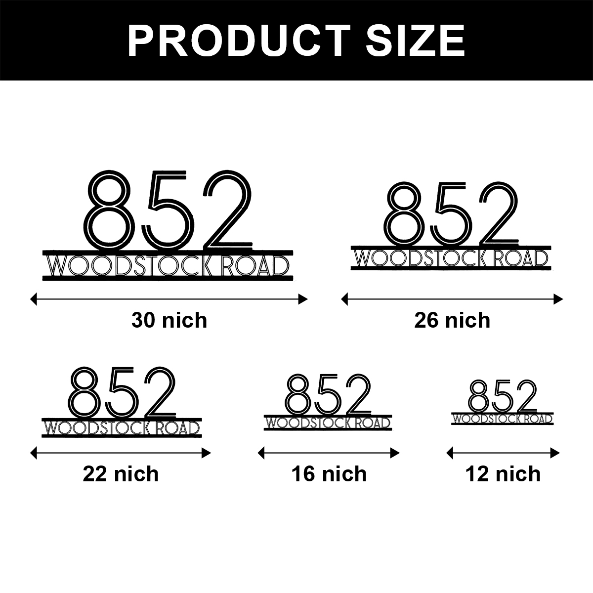 Custom Metal Address Sign,Home Address Sign,Custom Street Name Sign,Metal Address Plaque, Metal House Number Address Plaque