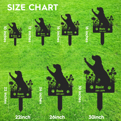 Golden Retriever Memorial Stake Sign, Custom Dog Cemetery Stake,Golden Retriever Memorial,Loss of Dog Gift