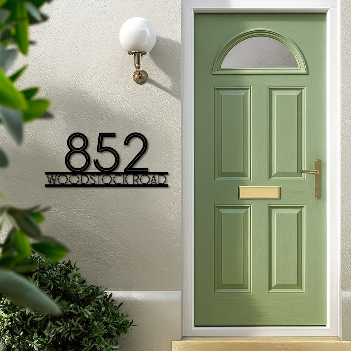 Custom Metal Address Sign,Home Address Sign,Custom Street Name Sign,Metal Address Plaque, Metal House Number Address Plaque