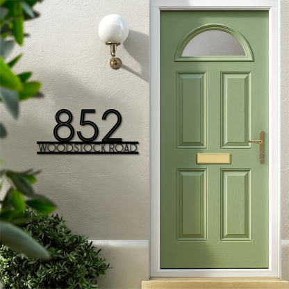 Custom Metal Address Sign,Home Address Sign,Custom Street Name Sign,Metal Address Plaque, Metal House Number Address Plaque