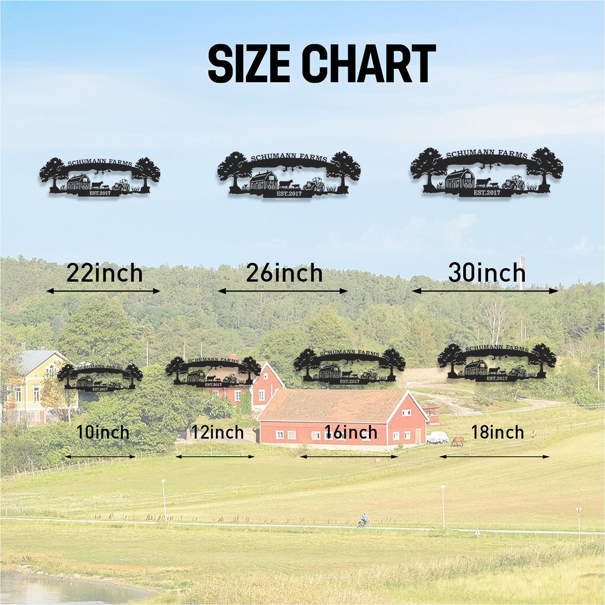 Custom Farmhouse Address Sign,Personalized Ranch Sign,Hanging Farm Sign,Hanging Metal Address Sign