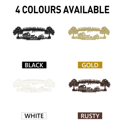 Custom Farmhouse Address Sign,Personalized Ranch Sign,Hanging Farm Sign,Hanging Metal Address Sign