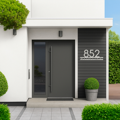 Custom Metal Address Sign,Home Address Sign,Custom Street Name Sign,Metal Address Plaque, Metal House Number Address Plaque