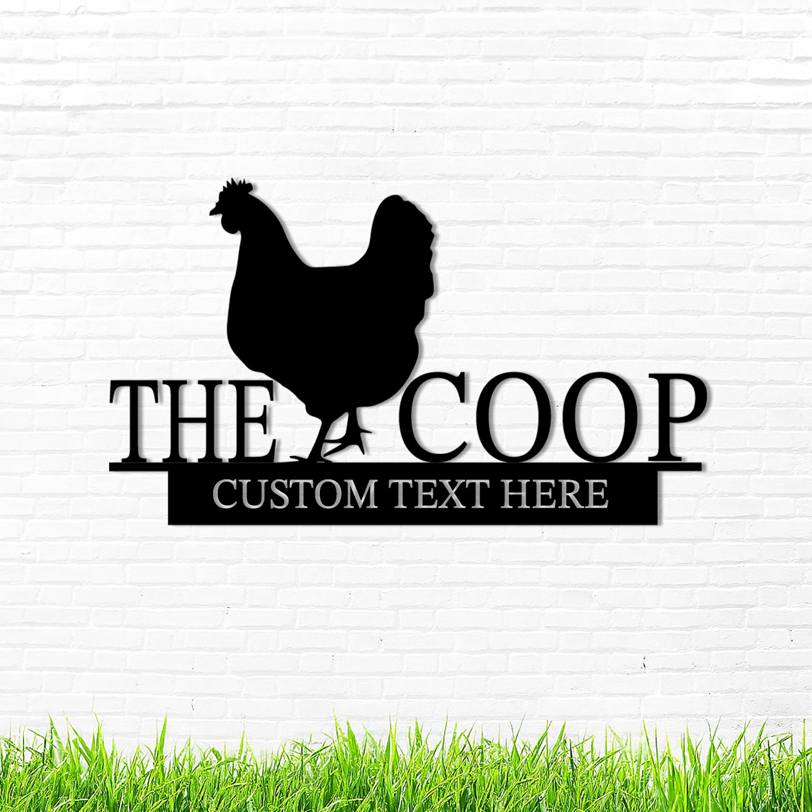 Custom Metal Signs Chicken Coop Signs for Farm Yard Decor 