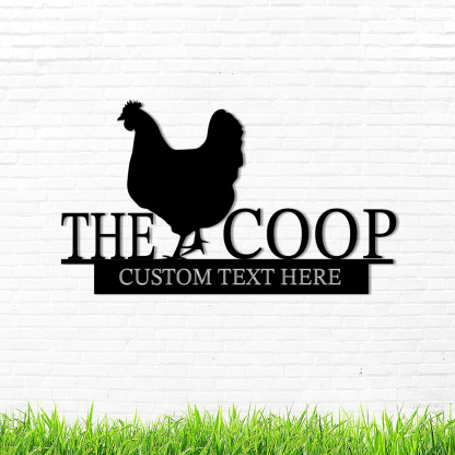 Custom Metal Signs Chicken Coop Signs for Farm Yard Decor 
