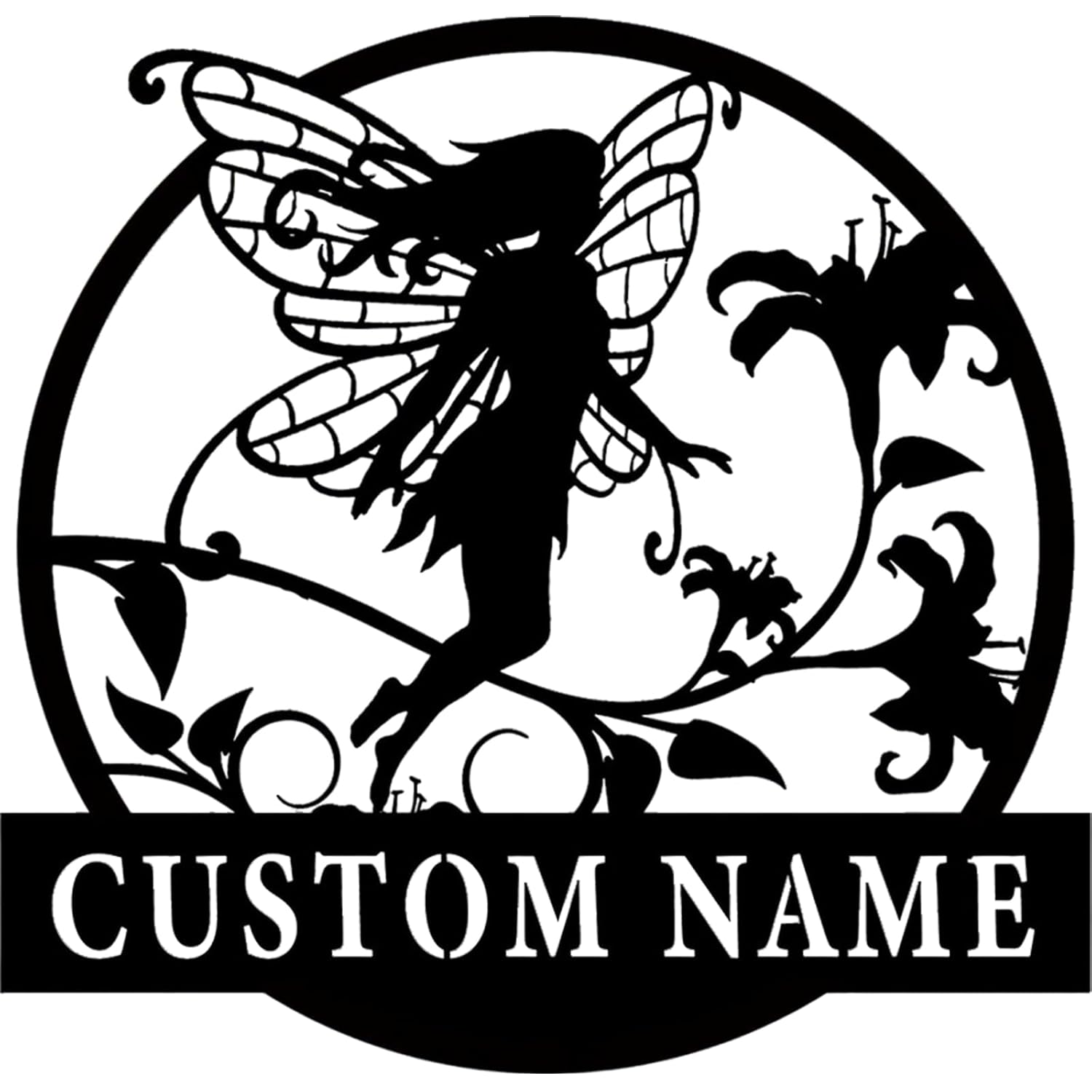 Handcrafted Fairy Garden Stake , Rustic Metal Sign for Magical Yard Spaces-MetalsignX