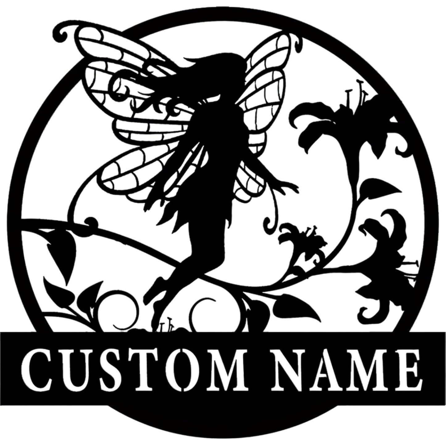 Handcrafted Fairy Garden Stake , Rustic Metal Sign for Magical Yard Spaces-MetalsignX