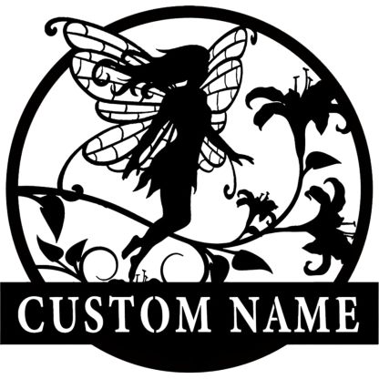 Handcrafted Fairy Garden Stake , Rustic Metal Sign for Magical Yard Spaces-MetalsignX