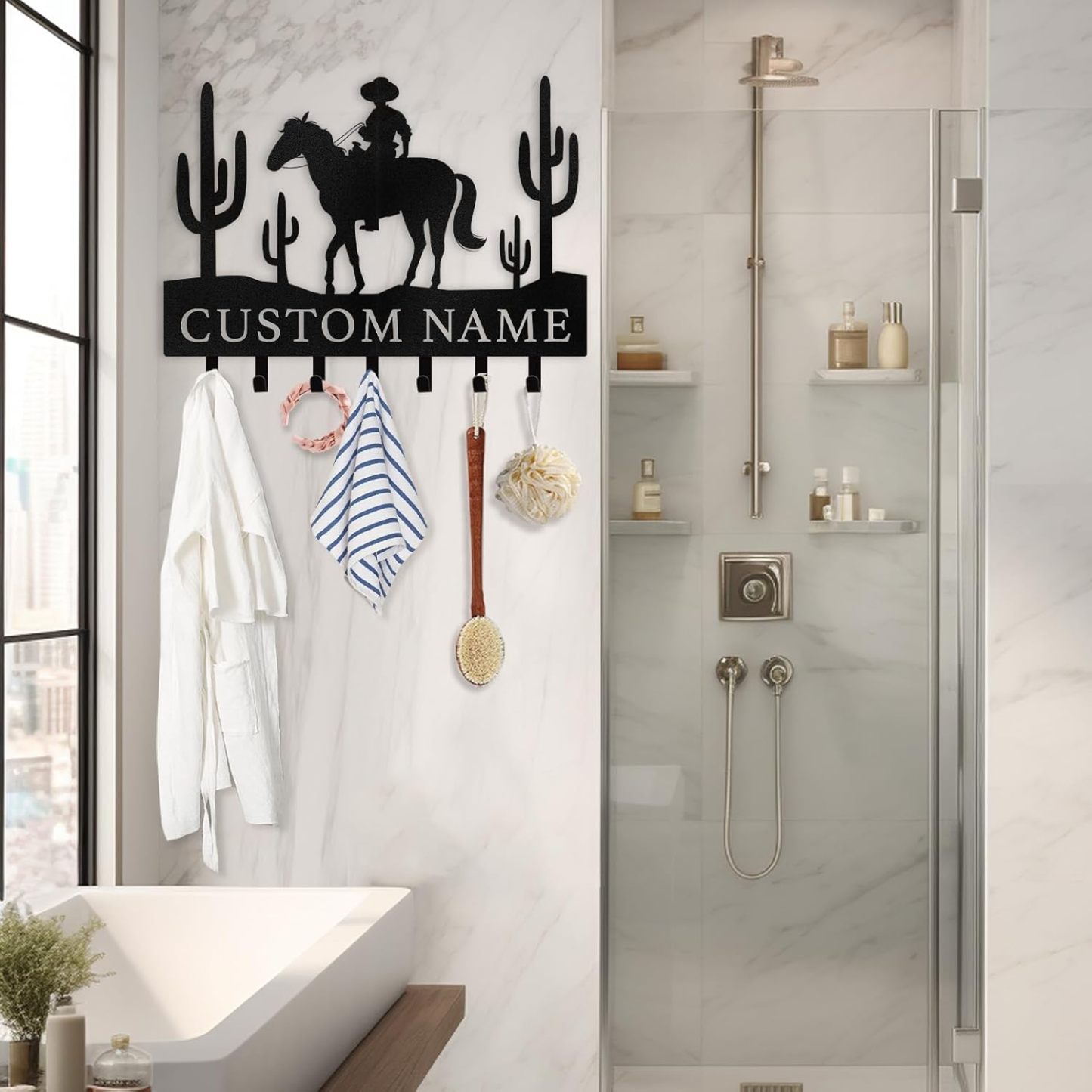 Personalized Key Holder on Wall, Custom Key Hanger Wall Mount with Name-MetalsignX