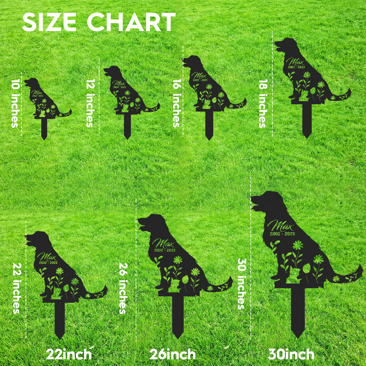 Personalized Dog Memorial Stake, Metal Stake, Labrador Retriever, Sympathy Sign, Pet Grave Marker, Remembrance Stake