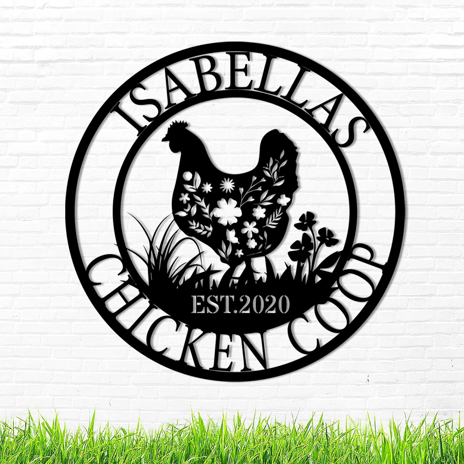 Custom Metal Signs Chicken Coop Signs for Farm Yard Decor 