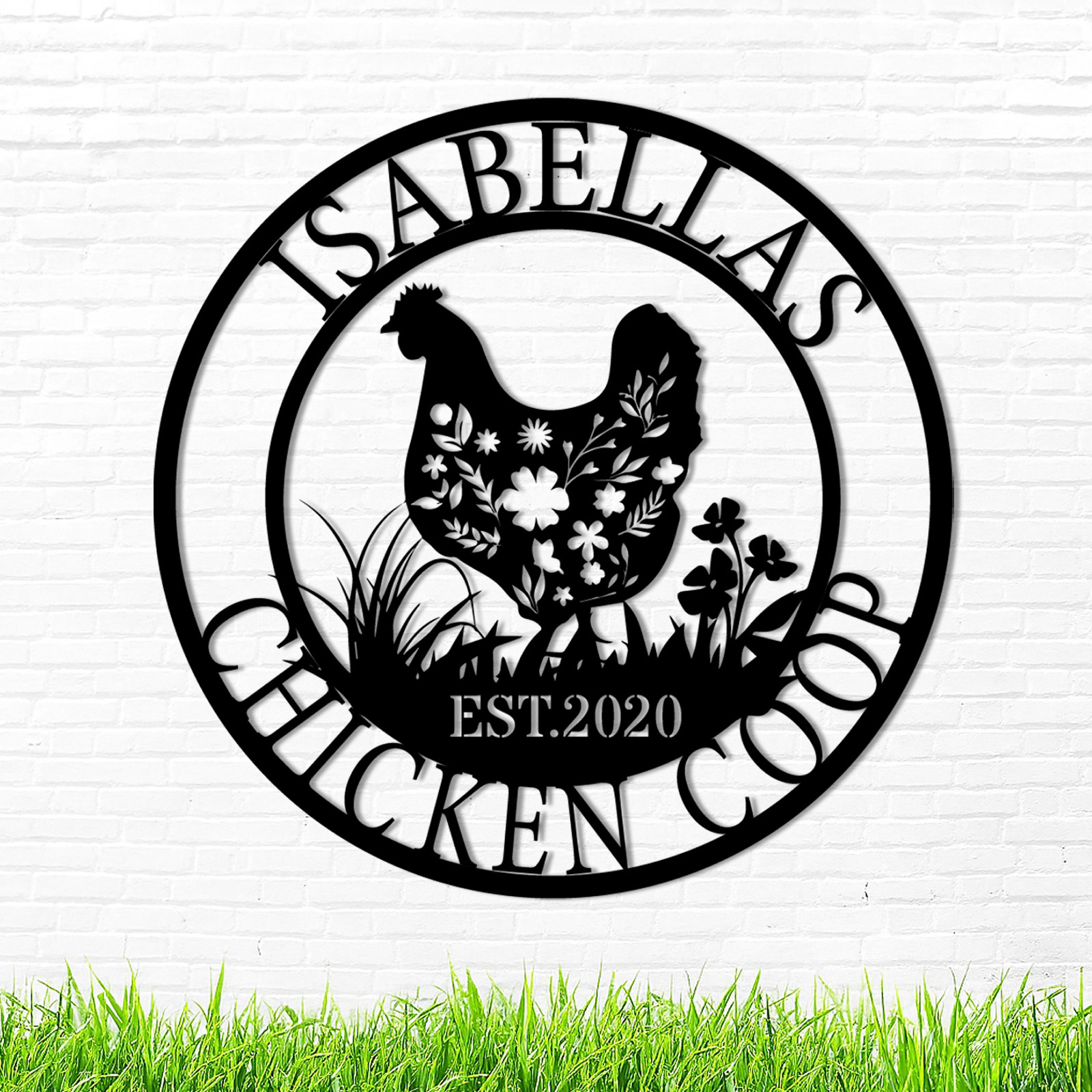 Custom Metal Signs Chicken Coop Signs for Farm Yard Decor 