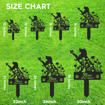 Personalized Dog Memorial Stake, Golden Retriever Memorial, Loss of Dog Gift, Golden Retriever Metal Grave Marker